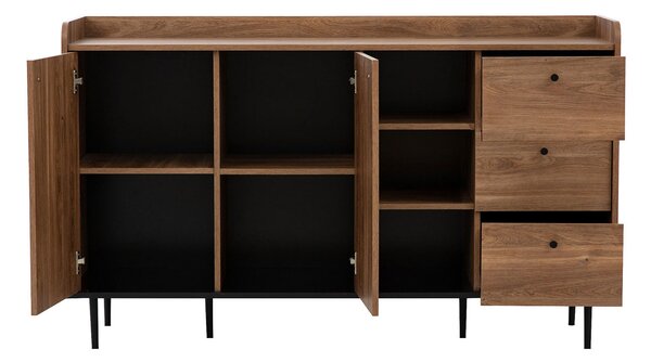 Mobilier living Percival I (negru + brandy castello). 1122808