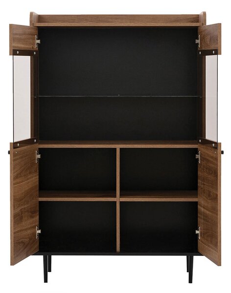 Mobilier living Percival I (negru + brandy castello). 1122808