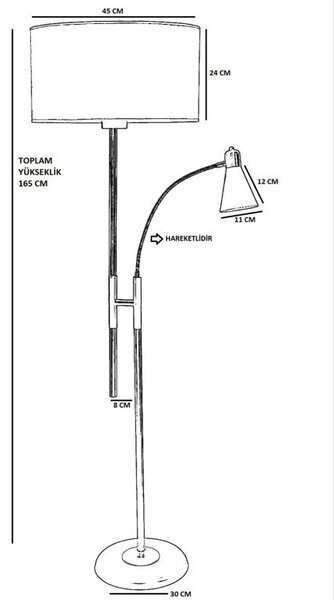 Lampadar Forza Crom