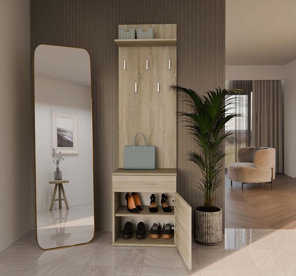 Set mobilier hol Dialogos 2 (stejar sonoma). Promo -19%. 1132569