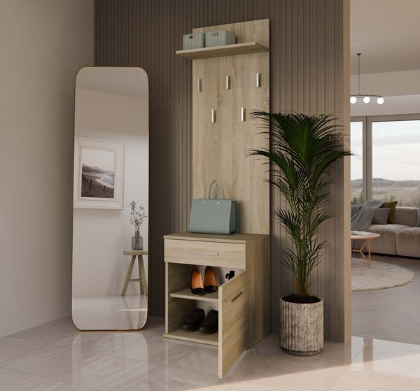 Set mobilier hol Dialogos 2 (stejar sonoma). Promo -19%. 1132569