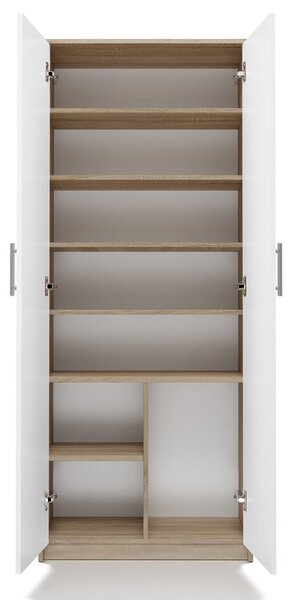 Dulap cu rafturi Obtenidas 1 (alb + stejar sonoma). 1132659