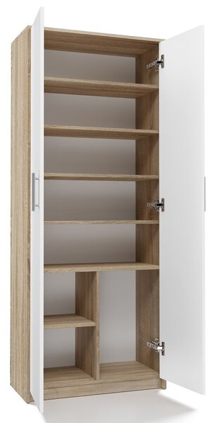 Dulap cu rafturi Obtenidas 1 (alb + stejar sonoma). 1132659