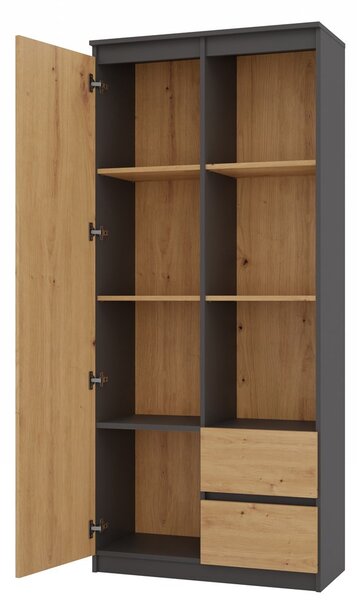 Raft Respeto 2 (antracit + stejar artisan). Promo -17%. 1132649