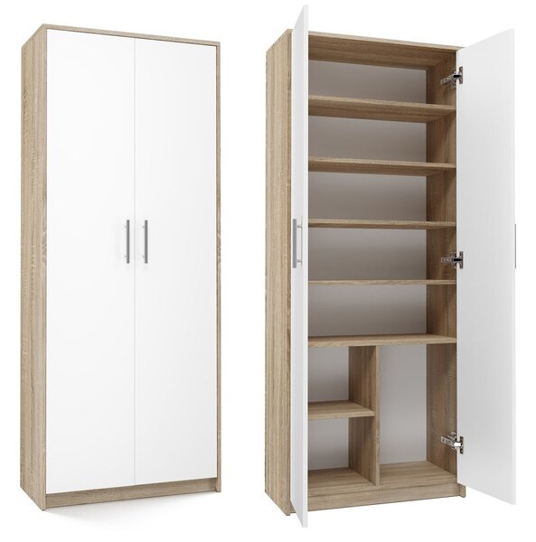 Dulap cu rafturi Obtenidas 1 (alb + stejar sonoma). 1132659