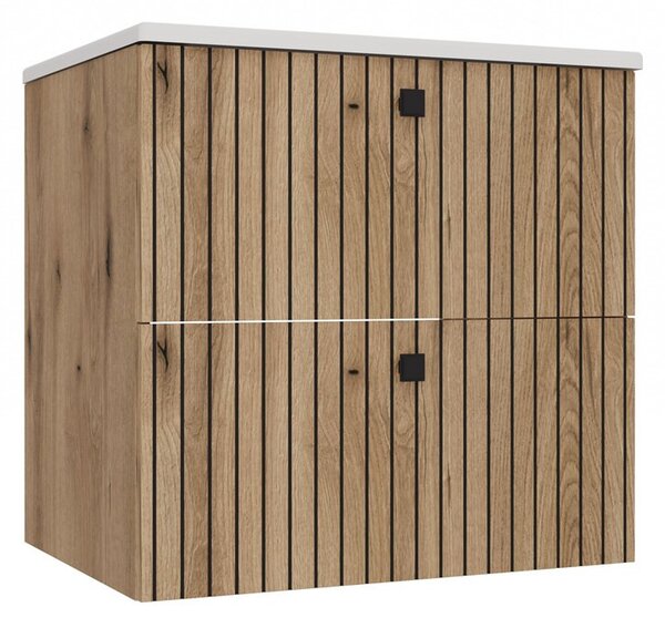 Dulap sub lavoar Terca 1 60 (stejar evoke) (cu lavoar). Promo -18%. 1133036