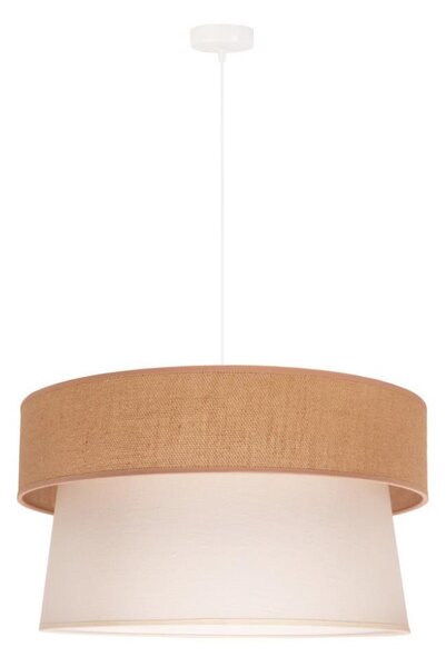 Lustră pe cablu Duolla ETNIC 1xE27/40W/230V d. 45 cm crem/bej