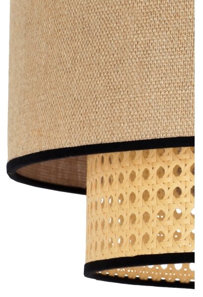 Plafonieră Duolla BOHO 1xE27/15W/230V d. 45 cm bej/ratan