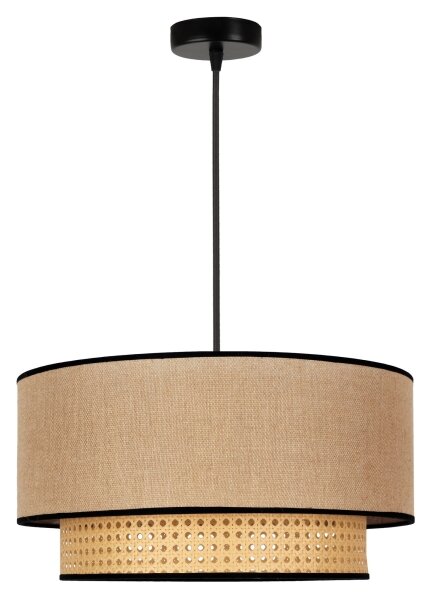 Lustră pe cablu Duolla BOHO 1xE27/15W/230V d. 45 cm bej/ratan