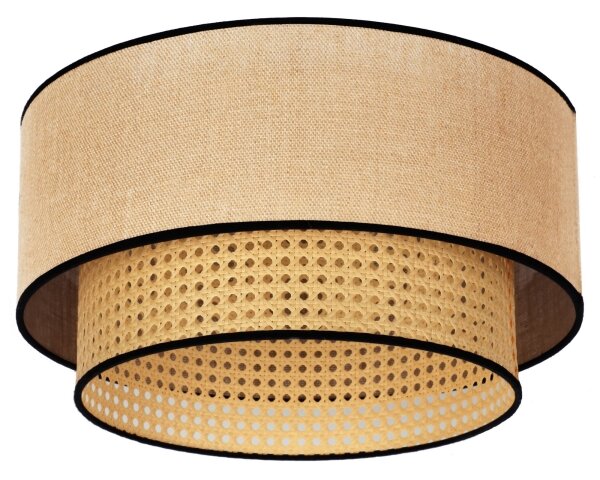 Plafonieră Duolla BOHO 1xE27/15W/230V d. 45 cm bej/ratan