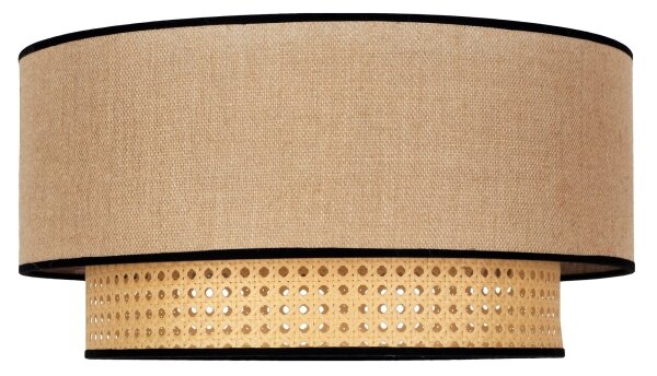 Plafonieră Duolla BOHO 1xE27/15W/230V d. 45 cm bej/ratan