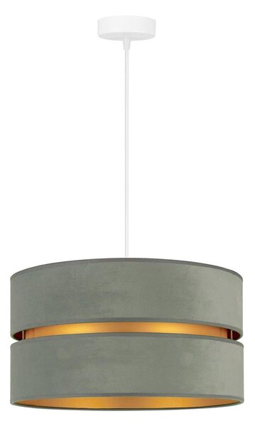 Lustră pe cablu Duolla DUO 1xE27/15W/230V d. 40 cm verde deschis/auriu