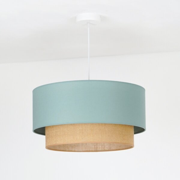 Lustră pe cablu Duolla BOHO 1xE27/15W/230V d. 45 cm verde/maro