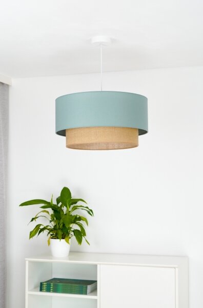 Lustră pe cablu Duolla BOHO 1xE27/15W/230V d. 45 cm verde/maro