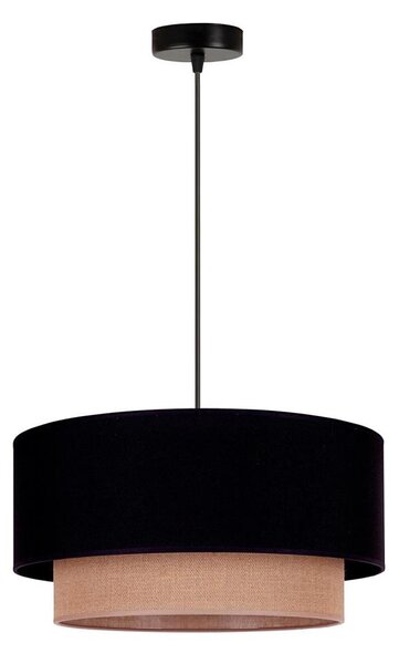 Lustră pe cablu Duolla BOHO 1xE27/15W/230V d. 45 cm negru/maro