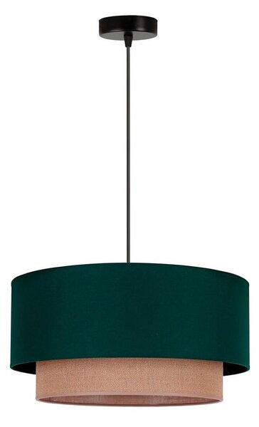 Lustră pe cablu Duolla BOHO 1xE27/15W/230V d. 45 cm verde/maro