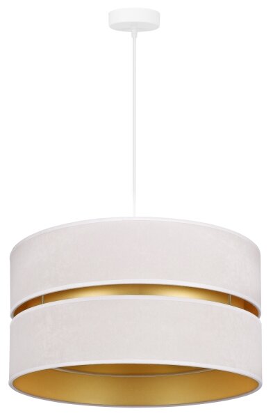 Lustră pe cablu Duolla DUO 1xE27/15W/230V d. 40 cm crem/auriu