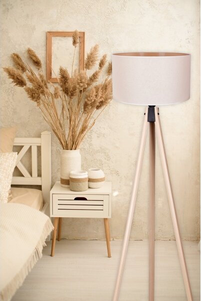 Lampadar Duolla 1xE27/60W/230V d. 44 cm crem/bej