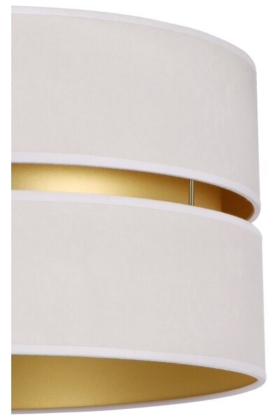Lustră pe cablu Duolla DUO 1xE27/15W/230V d. 40 cm crem/auriu