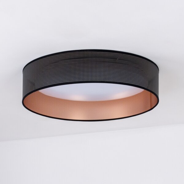Plafonieră LED Duolla ROLLER LED/24W/230V d. 45 cm negru/cupru