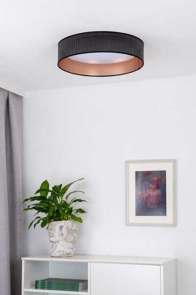 Plafonieră LED Duolla ROLLER LED/24W/230V d. 45 cm negru/cupru