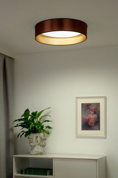 Plafonieră LED Duolla ROLLER LED/24W/230V d. 45 cm cupru/auriu