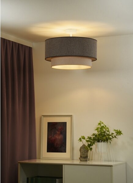 Duolla-Lustră aplicată BOHO ECO RECYCLING 1xE27/15W/230V d. 45 cm maro/crem