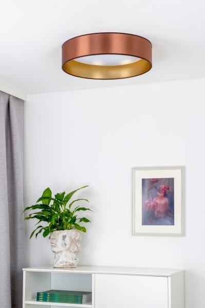 Plafonieră LED Duolla ROLLER LED/24W/230V d. 45 cm cupru/auriu