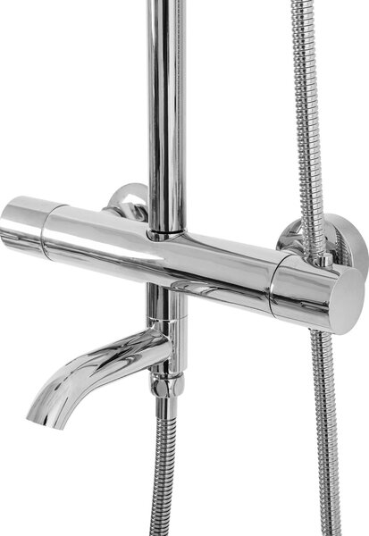 Coloana de dus cu termostat Lungo Crom