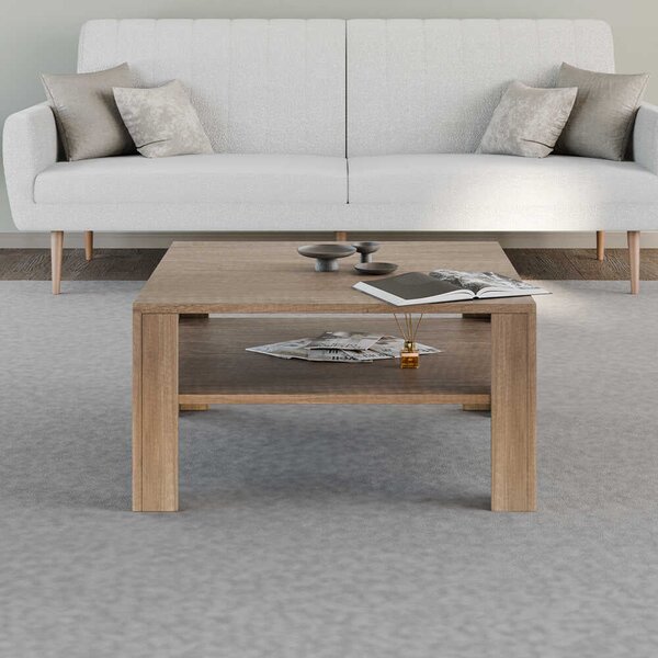 Masuta Cafea Adore New Jersey cu Raft, 90x42x90 cm
