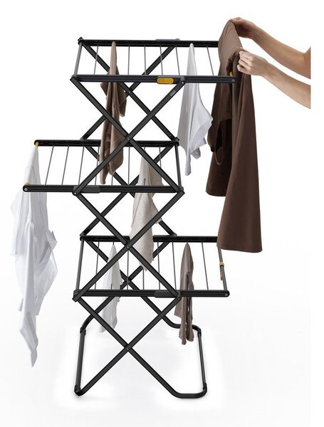 Uscător de rufe negru 16 m AirFrame – Joseph Joseph