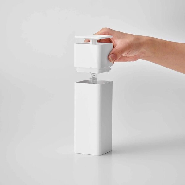 Dozator de săpun lichid alb autoadeziv din plastic 230 ml Film Hook – YAMAZAKI