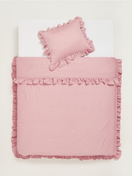 Sinsay - Set lenjerie de pat din bumbac - roz-pastel