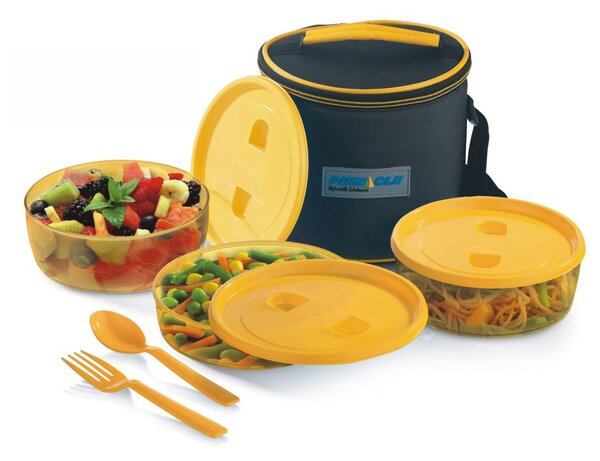 Set Lunch Box PRIDE Thermo, 6 piese, Galben