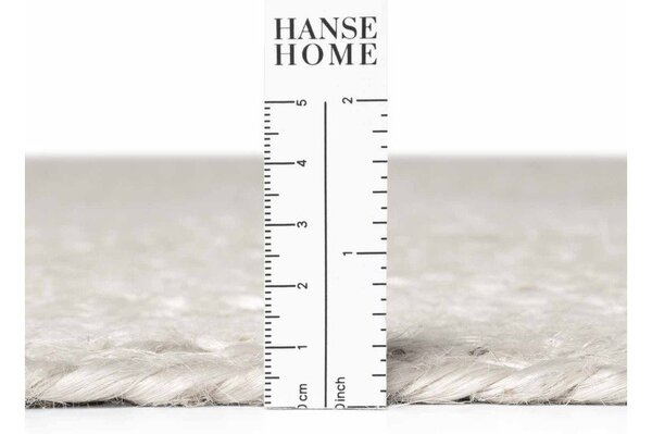Covor alb reversibil/țesut manual rotund din iută ø 140 cm Braided – Hanse Home