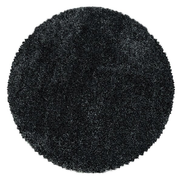 Covor gri antracit rotund ø 120 cm Fluffy – Ayyildiz Carpets