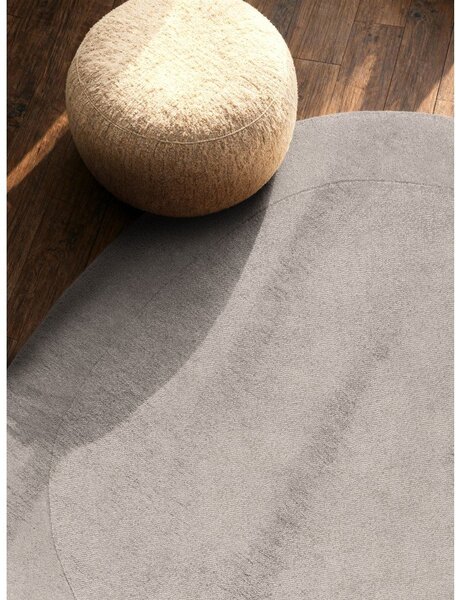 Covor gri țesut manual rotund din amestesc de lână ø 160 cm Kari Organic – Villeroy&Boch
