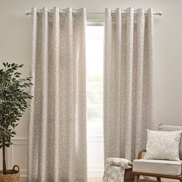 Draperii bej 2 buc. 168x229 cm Brooke Floral – Catherine Lansfield