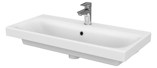 Lavoar baie pentru mobilier alb lucios 80 cm Cersanit Moduo 800x380 mm