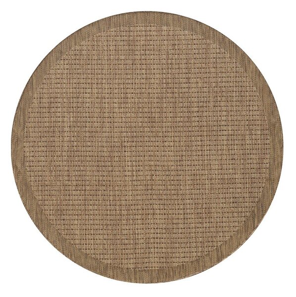 Covor pentru exterior și interior în culoare naturală rotund ø 120 cm Giza 1410 – Ayyildiz Carpets