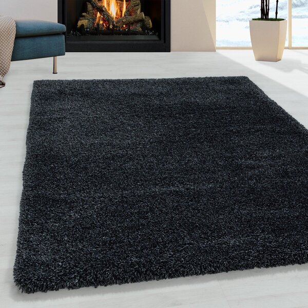 Covor gri antracit 60x110 cm Fluffy – Ayyildiz Carpets