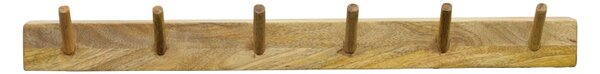 Cuier de perete, Hokkie, Natural, 11x60x10 cm