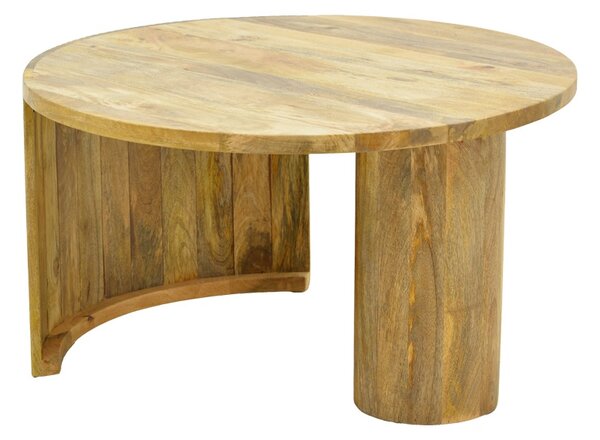 Masuta de cafea, Orban, Natural, 80x80x45 cm