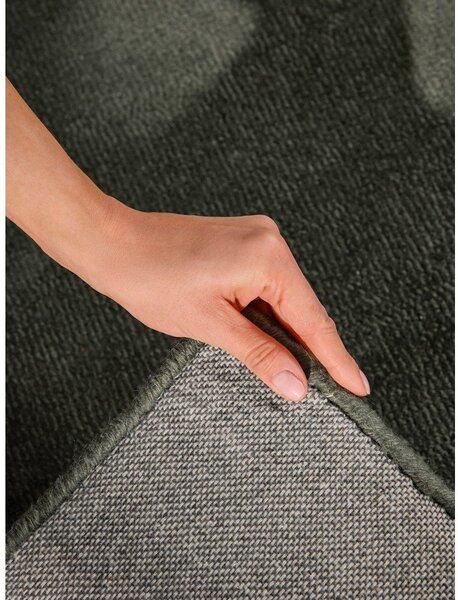Covor verde închis țesut manual din amestesc de lână 80x150 cm Kari – Villeroy&Boch