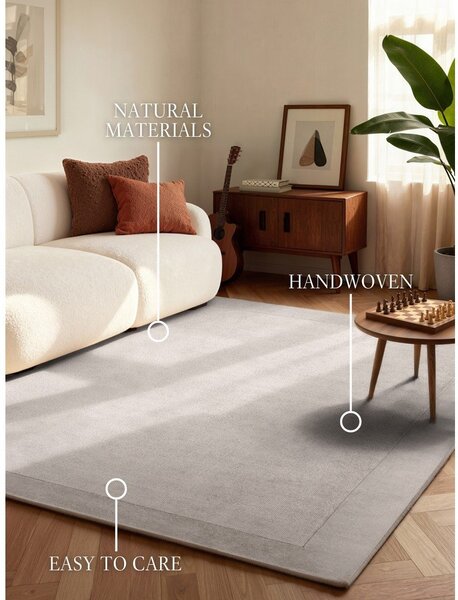 Covor gri țesut manual din amestesc de lână 120x180 cm Kari – Villeroy&Boch