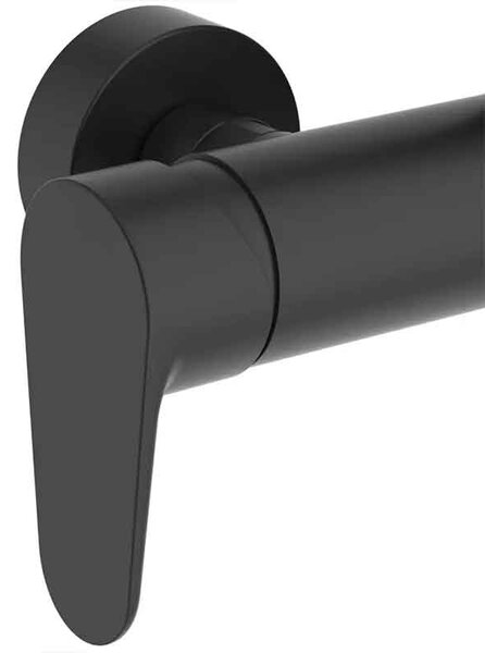 Coloană de duș Ideal Standard CeraFlow Alu+, cu baterie termostatată CoolBody, negru mat