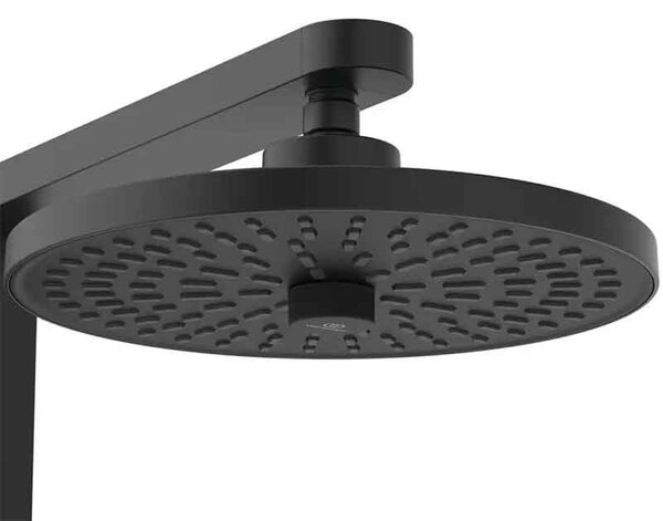 Coloană de duș Ideal Standard CeraFlow Alu+, cu baterie termostatată CoolBody, negru mat