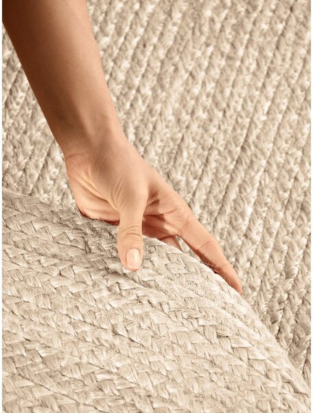 Covor în culoare naturală deschisă reversibil/țesut manual din iută 160x230 cm Braided – Hanse Home