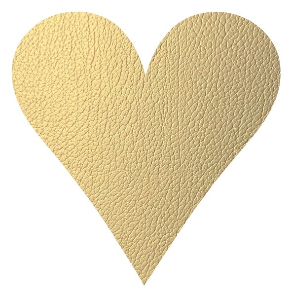 Suport pentru farfurii din piele ecologică 30x30 cm Heart Hippo – LIND DNA