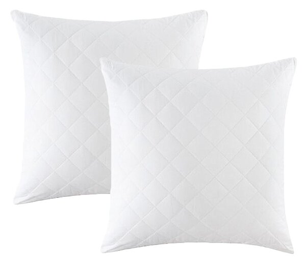 Pachet Pilota de Vara matlasata Cotton Home & Hotel, 200 x 220 cm, 150g/mp, alba + 2 perne, 70 x 70 cm